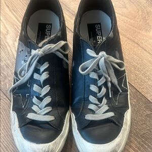 Golden Goose Black and White Sneakers